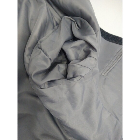 VTG Haggar Blazer 46L Wool Herringbone Tweed Elbow Patch Sport Coat Made in USA - Picture 14 of 16